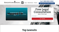 Desktop Screenshot of knightlinelegal.com